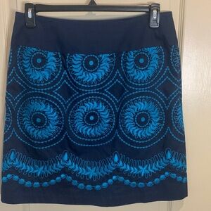 Liz Claiborne embroidered skirt, size 12